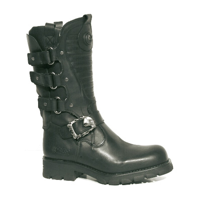 New Rock New Rock M 7604 S1 Stiefel Schwarz Silberfarben Attitude